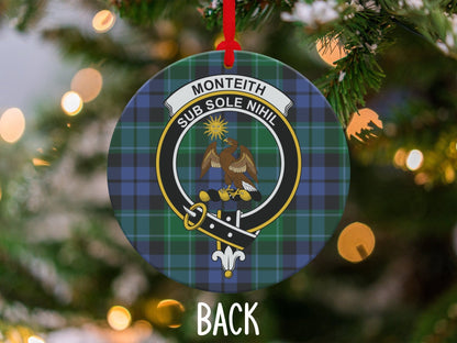 Physical Item 3.6" Monteith Sub Sole Nihil Tartan Christmas Ornaments