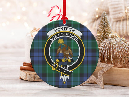 Physical Item 3.6" Monteith Sub Sole Nihil Tartan Christmas Ornaments