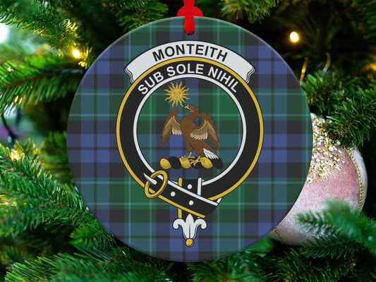 Physical Item 3.6" Monteith Sub Sole Nihil Tartan Christmas Ornaments