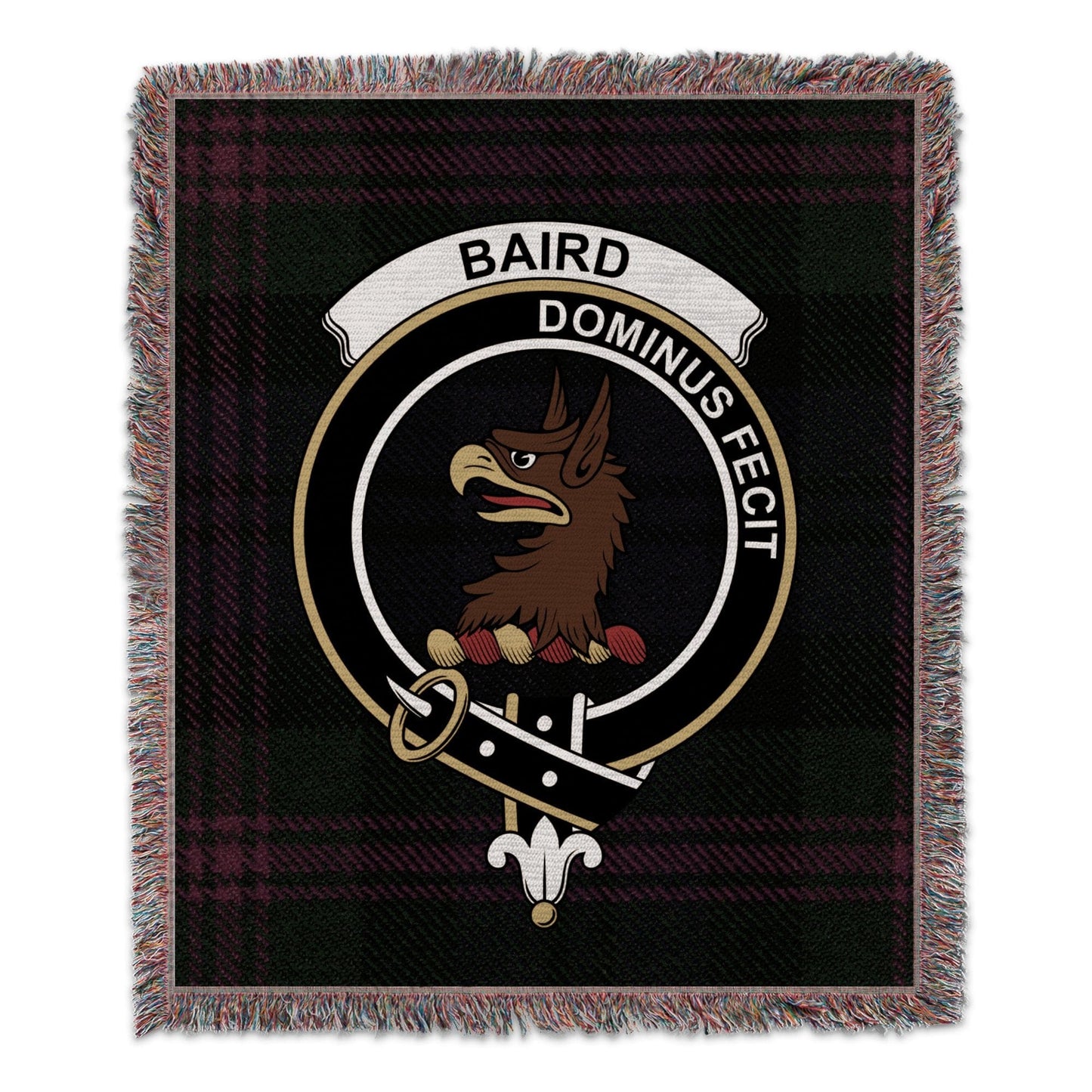 Physical Item 50" x 60" Baird Clan Scottish Tartan Background Woven Blanket