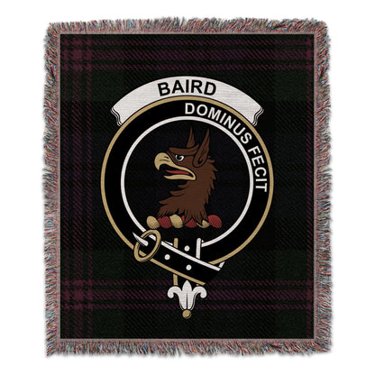 Physical Item 50" x 60" Baird Clan Scottish Tartan Background Woven Blanket