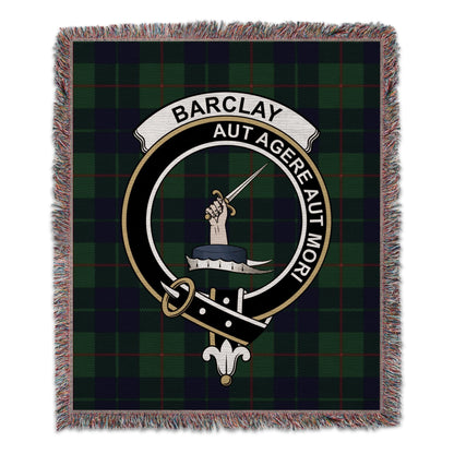 Physical Item 50" x 60" Barclay Clan Scottish Tartan woven blanket