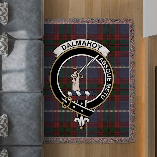 Physical Item 50" x 60" Dalmahoy Clan Scottish Tartan Woven Blanket