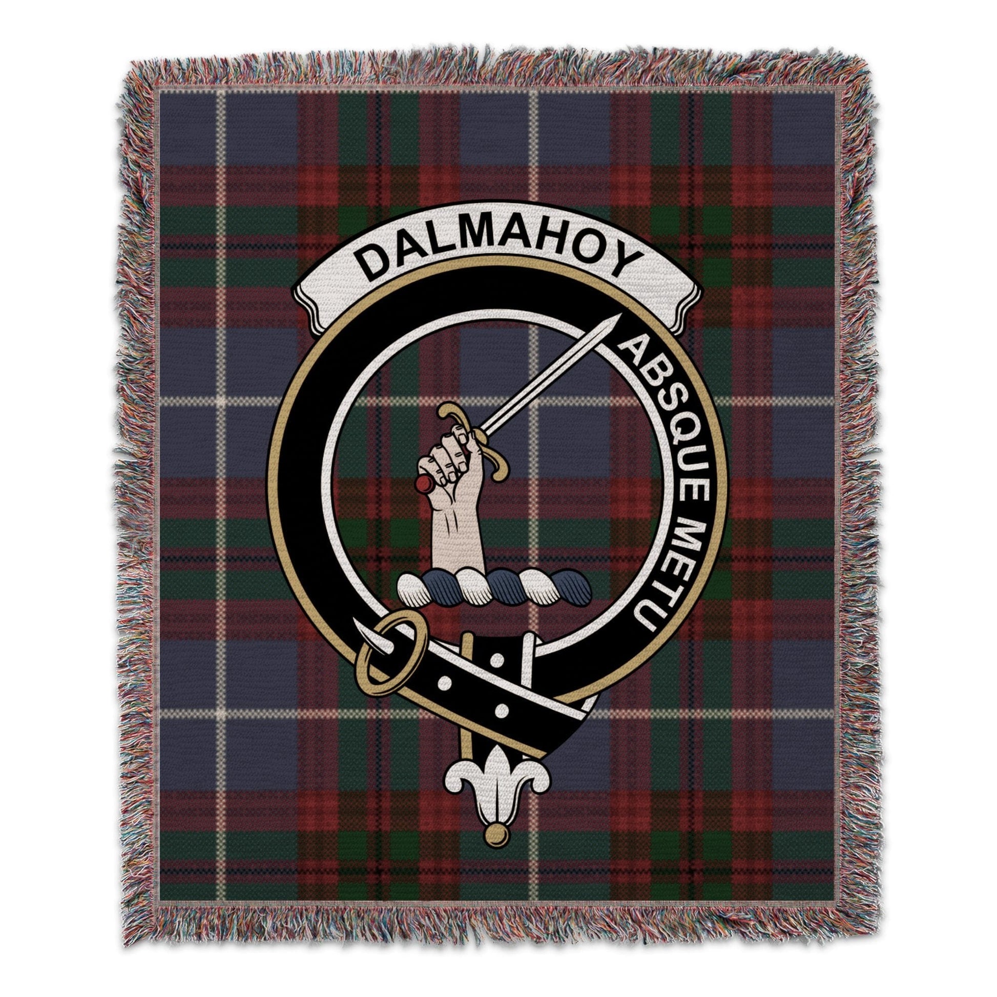 Physical Item 50" x 60" Dalmahoy Clan Scottish Tartan Woven Blanket