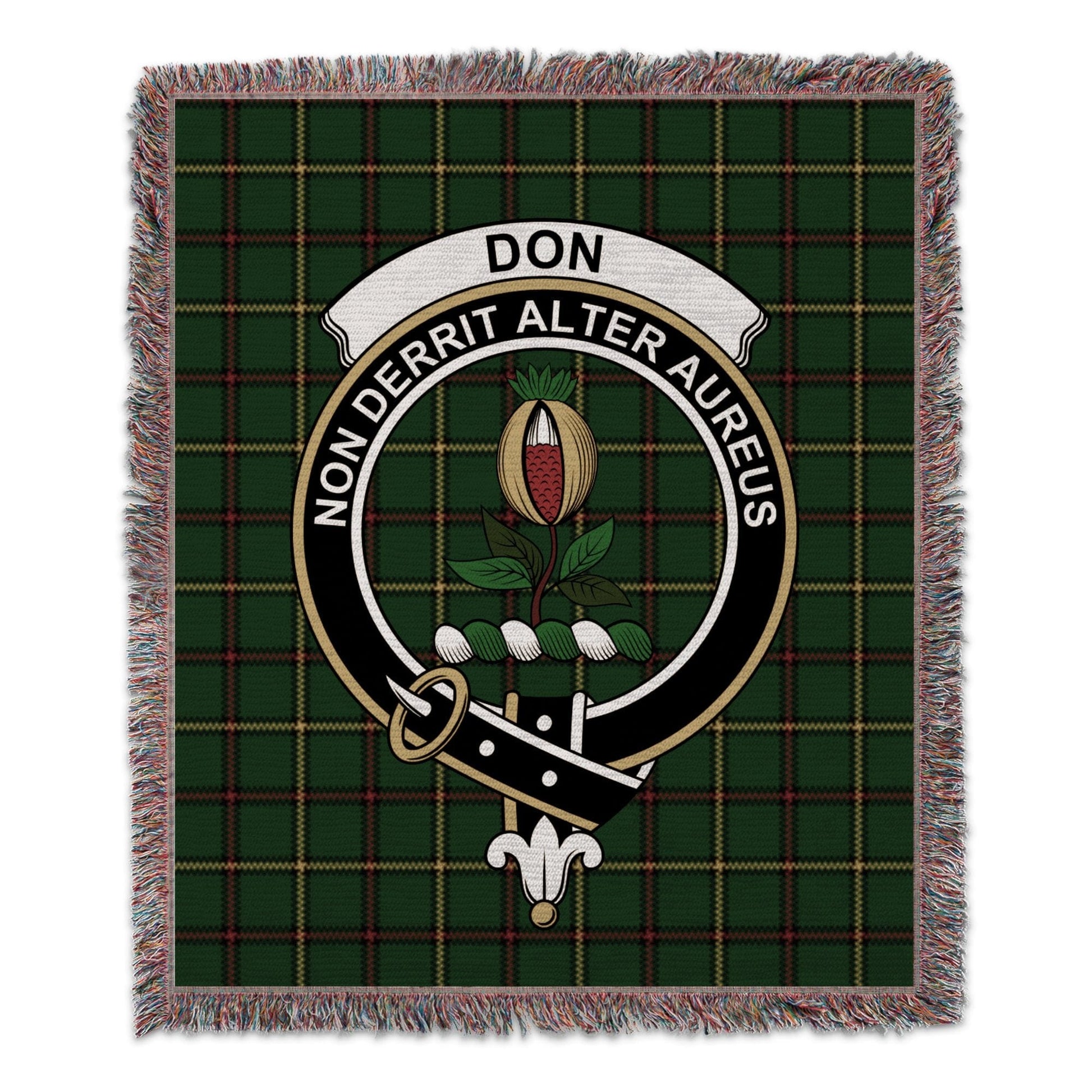 Physical Item 50" x 60" Don Clan Scottish Tartan Woven Blanket