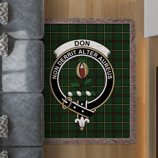 Physical Item 50" x 60" Don Clan Scottish Tartan Woven Blanket