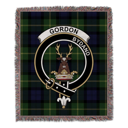 Physical Item 50" x 60" Gordon Clan Scottish Tartan Woven Blanket