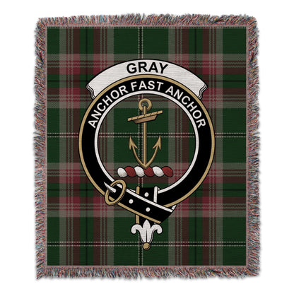 Physical Item 50" x 60" Gray Clan Scottish Tartan Woven Blanket