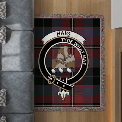 Physical Item 50" x 60" Haig Clan Scottish Tartan Background Woven Blanket