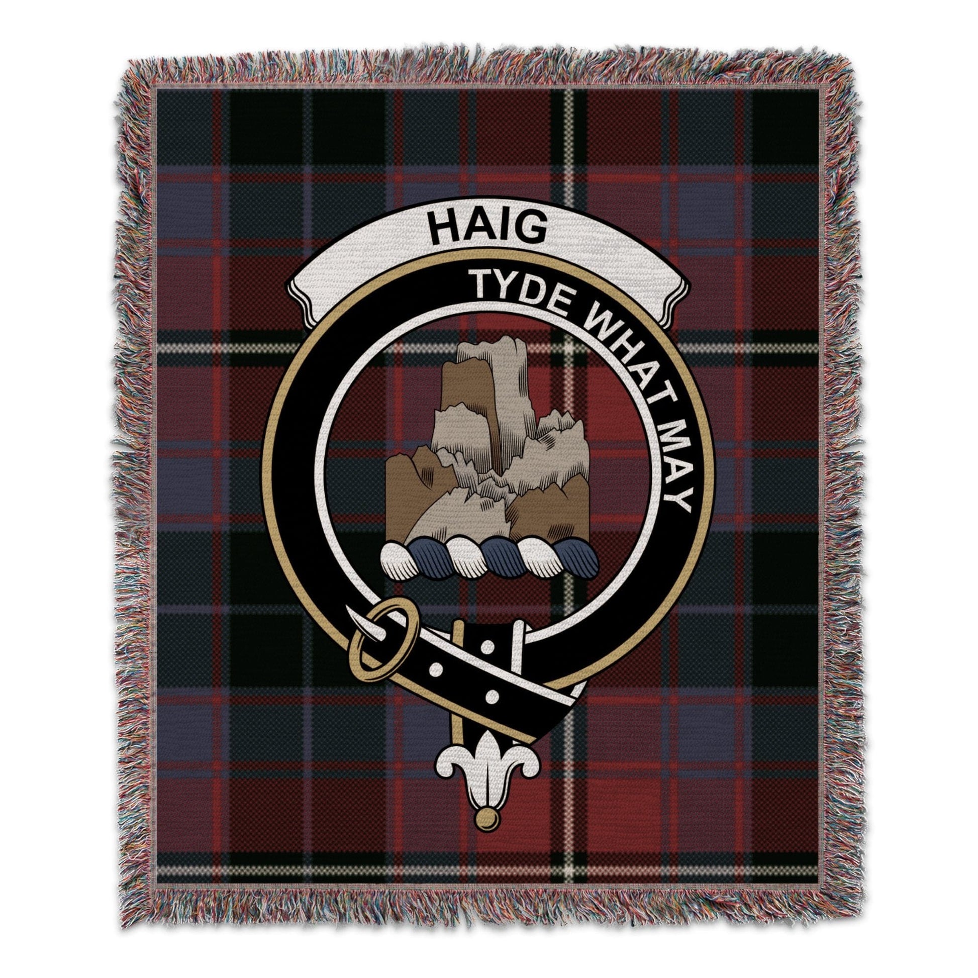 Physical Item 50" x 60" Haig Clan Scottish Tartan Background Woven Blanket