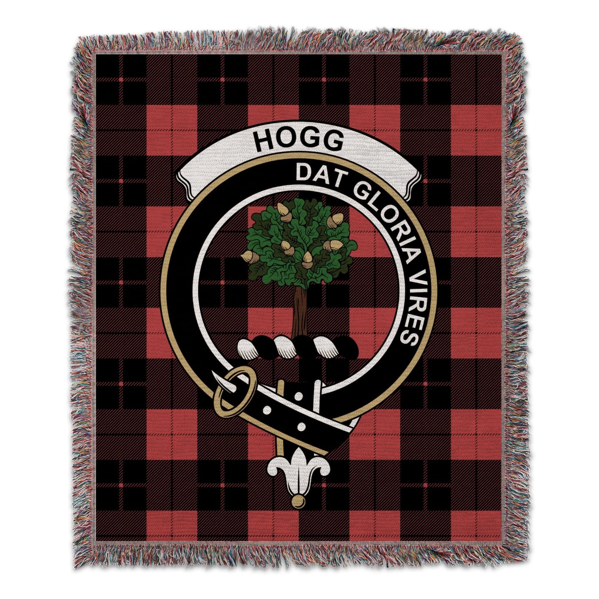 Physical Item 50" x 60" Hogg Clan Scottish Tartan Woven Blanket