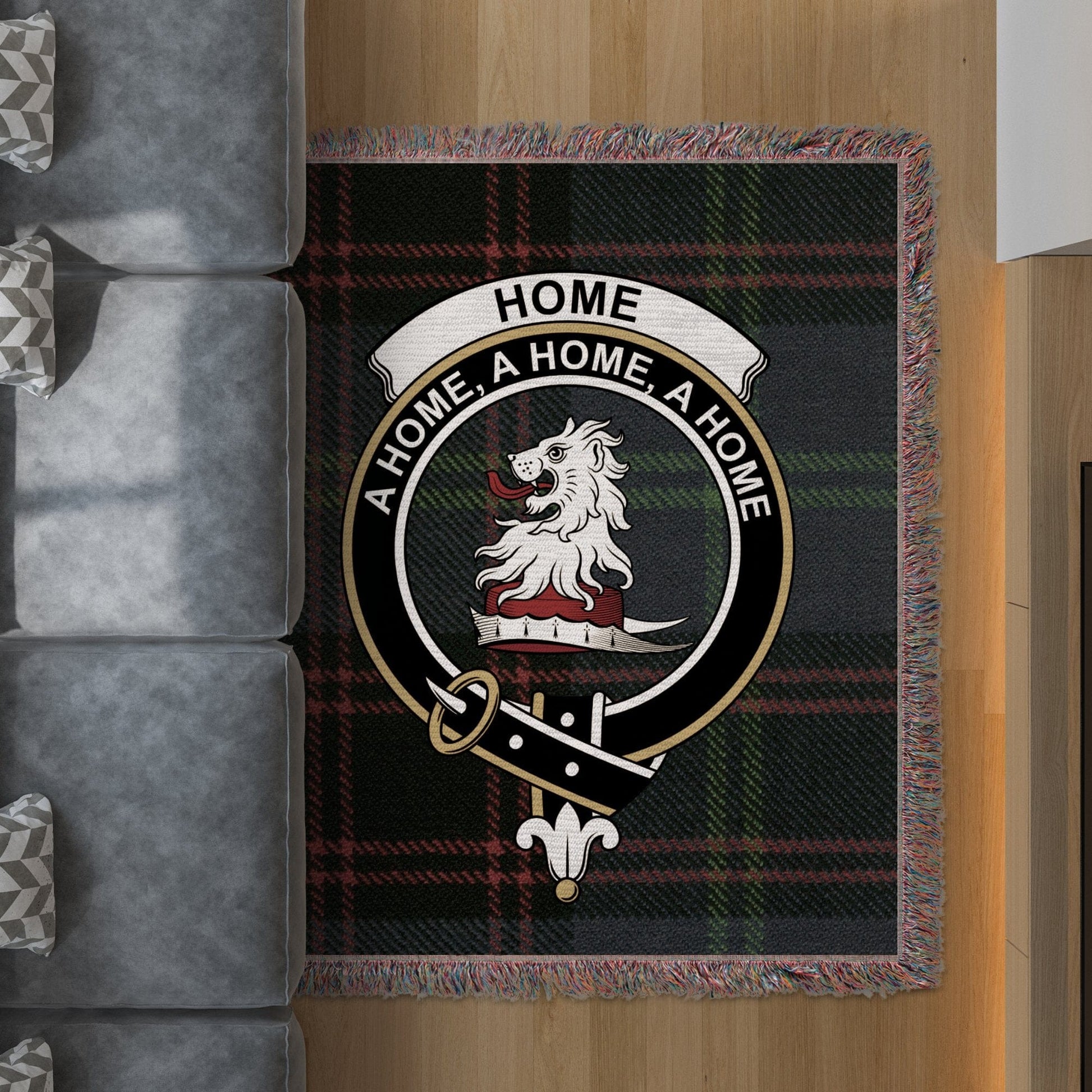 Physical Item 50" x 60" Home Clan Scottish Tartan Background Woven Blanket