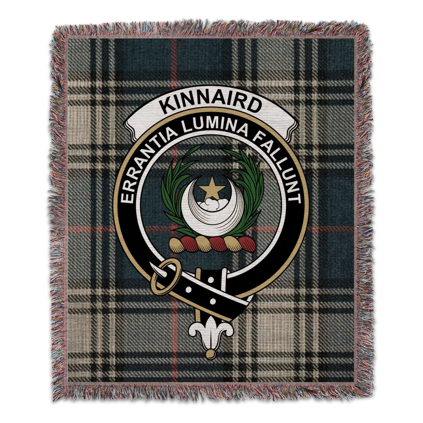 Physical Item 50" x 60" Kinnaird Clan Scottish Tartan Woven Blanket