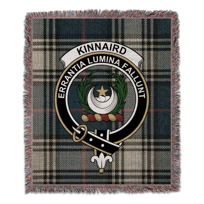 Physical Item 50" x 60" Kinnaird Clan Scottish Tartan Woven Blanket