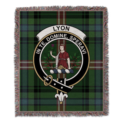 Physical Item 50" x 60" Lyon Clan Scottish Tartan Woven Blanket