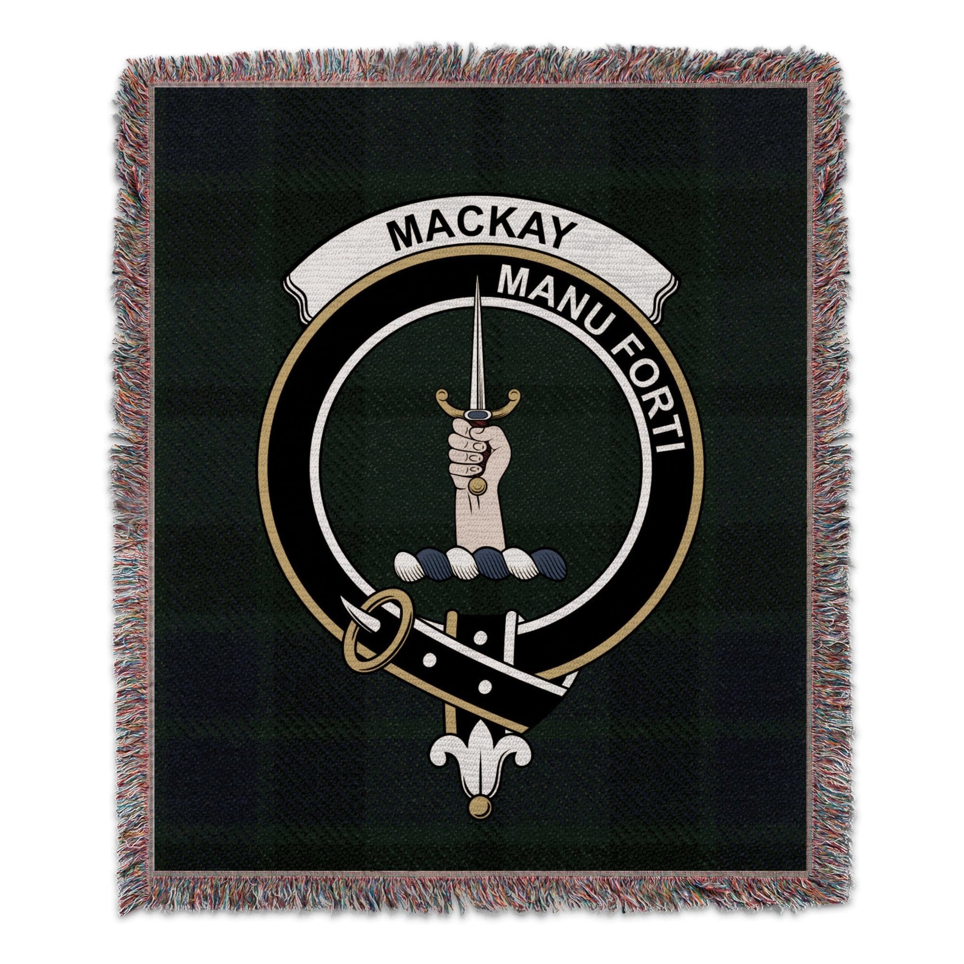 Physical Item 50" x 60" Mackay Clan Scottish Tartan Woven Blanket