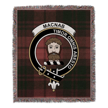 Physical Item 50" x 60" Macnab Clan Scottish Tartan Woven Blanket