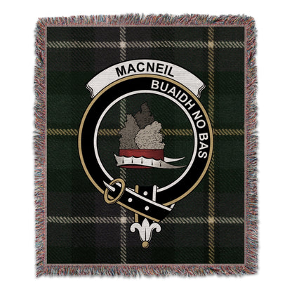 Physical Item 50" x 60" Macneil Buadh No Bas Tartan Woven Blanket