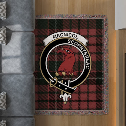 Physical Item 50" x 60" Macnicol Scorrybreac Clan Tartan Woven Blanket