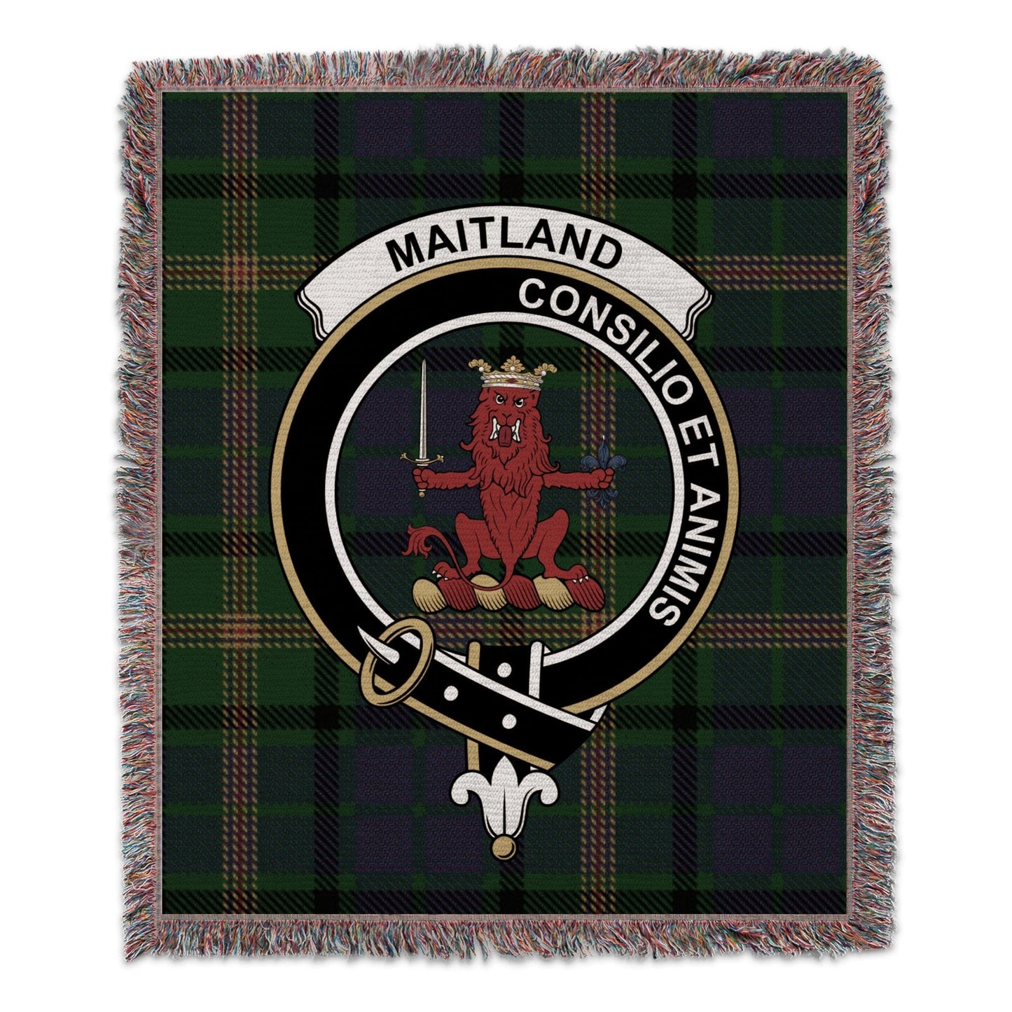 Physical Item 50" x 60" Maitland Consilio Et Animis Tartan Woven Blanket