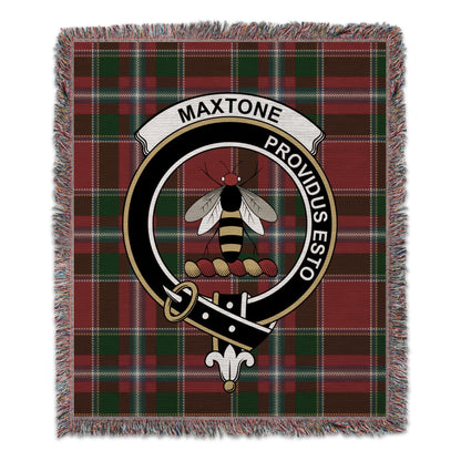 Physical Item 50" x 60" Maxtone Providus Esto Scottish Tartan Woven Blanket