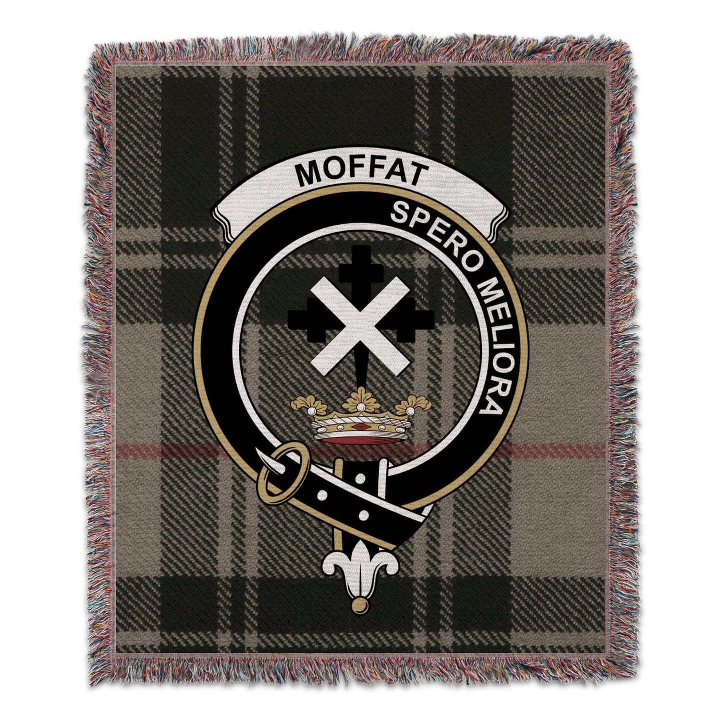 Physical Item 50" x 60" Moffat Spero Meliora Scottish Tartan Woven Blanket