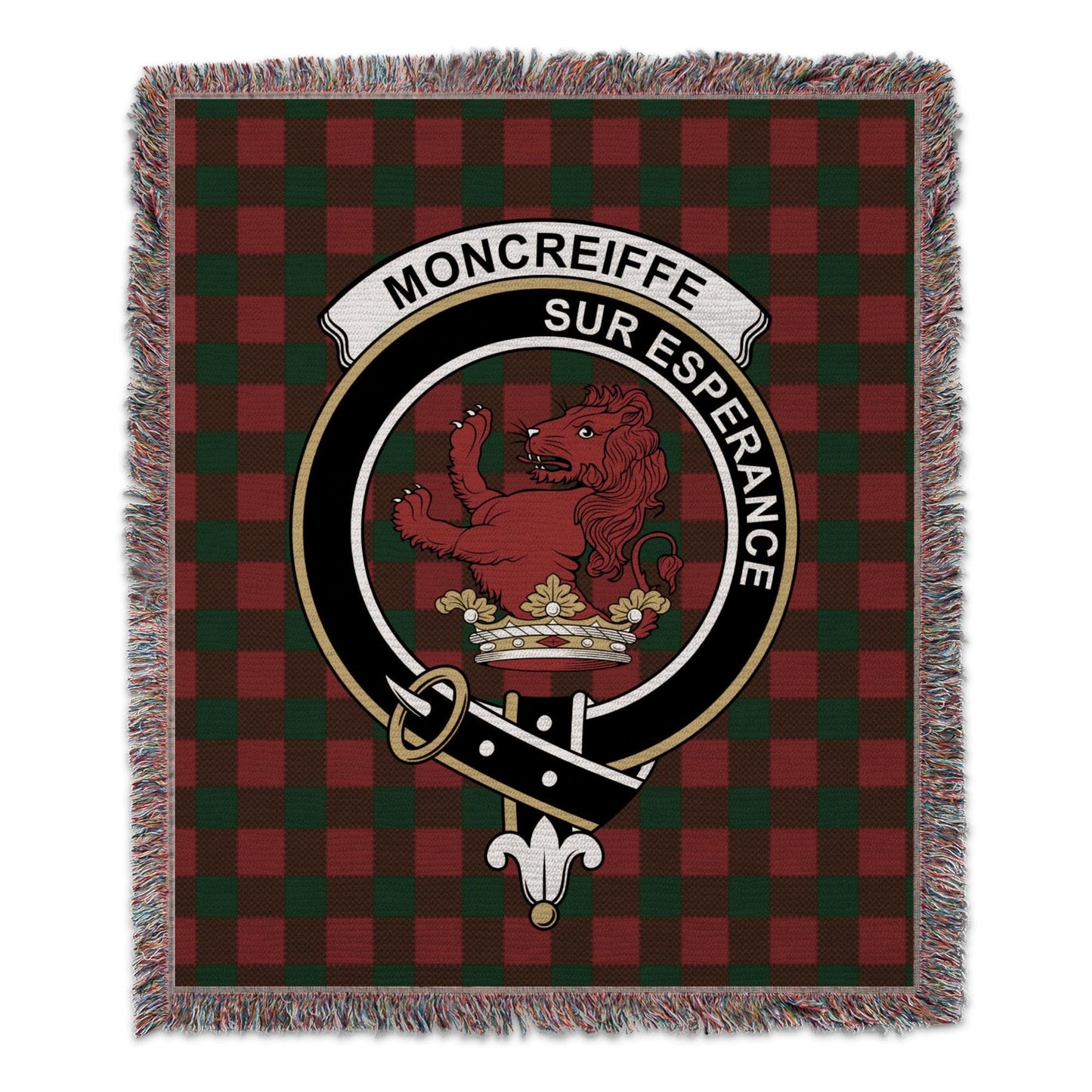 Physical Item 50" x 60" Moncrieffe Clan Scottish Tartan Woven Blanket