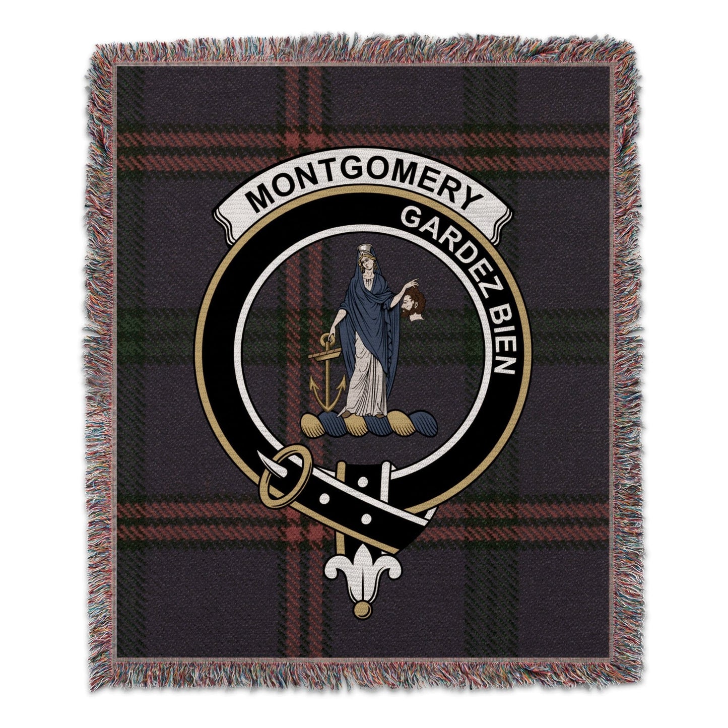 Physical Item 50" x 60" Montgomery Gardez Bien Scottish Tartan Woven Blanket