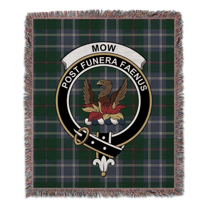 Physical Item 50" x 60" Mow Clan Scottish Crest Tartan Woven Blanket