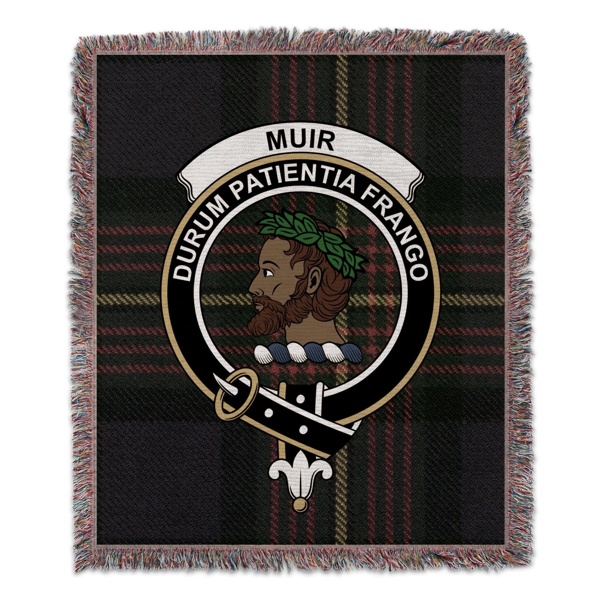 Physical Item 50" x 60" Muir Clan Scottish Tartan Woven Blanket