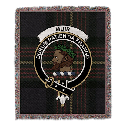 Physical Item 50" x 60" Muir Clan Scottish Tartan Woven Blanket