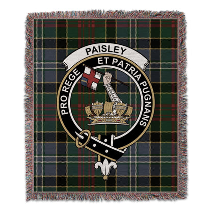 Physical Item 50" x 60" Paisley Clan Scottish Tartan Woven Blanket