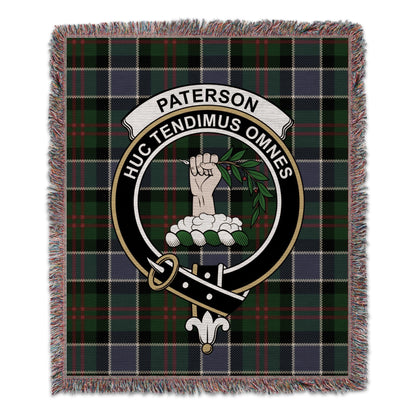 Physical Item 50" x 60" Paterson Clan Scottish Tartan Woven Blanket