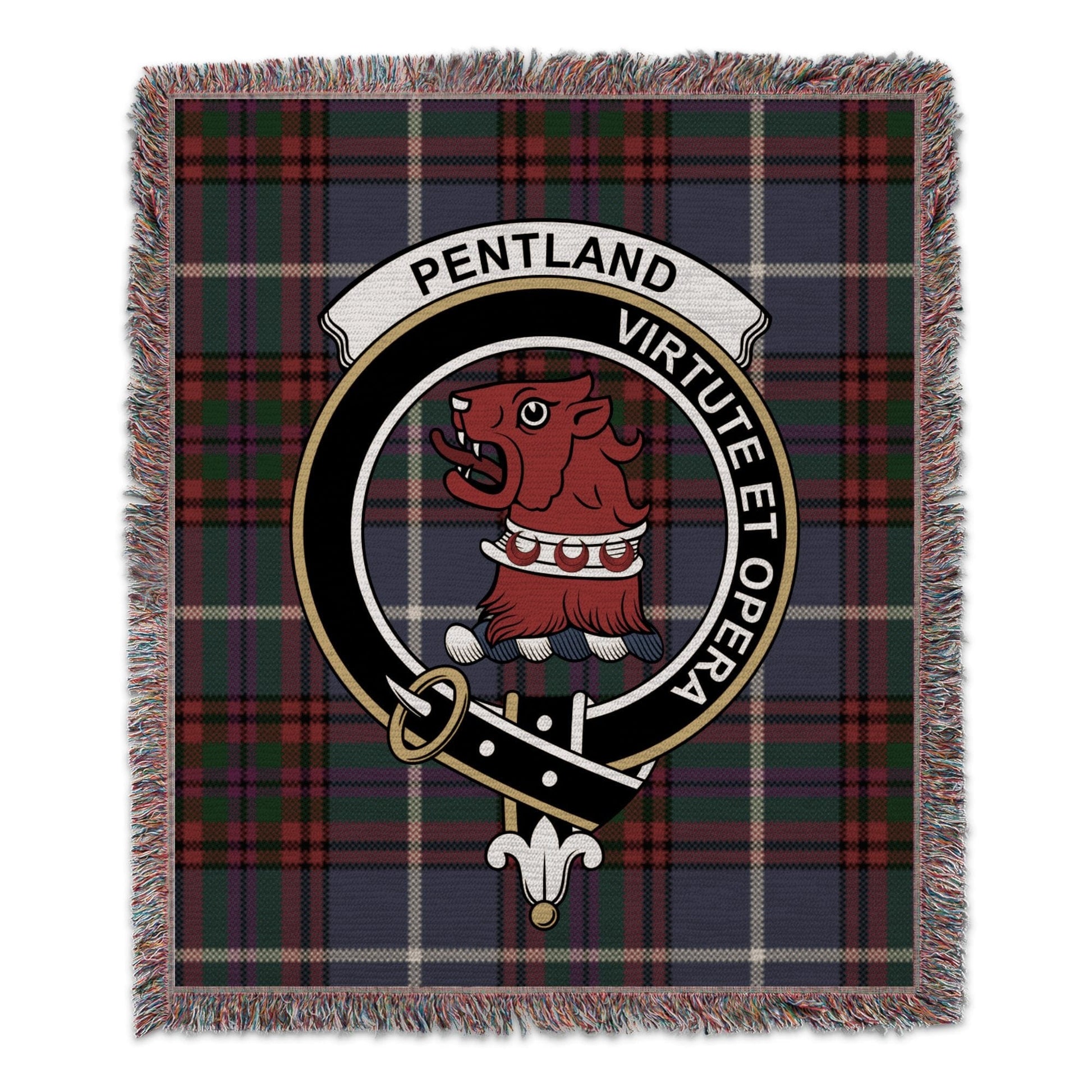 Physical Item 50" x 60" Pentland Virtue et Opera Woven Blanket