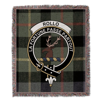 Physical Item 50" x 60" Rollo Clan Scottish Tartan Woven Blanket