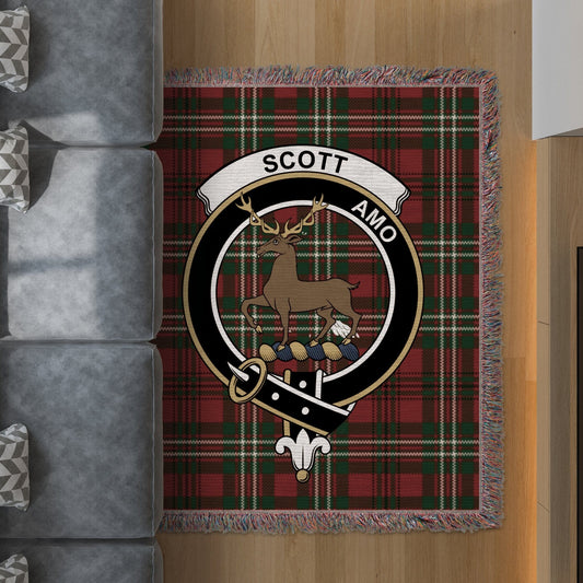 Physical Item 50" x 60" Scott Clan Scottish Tartan Woven Blanket