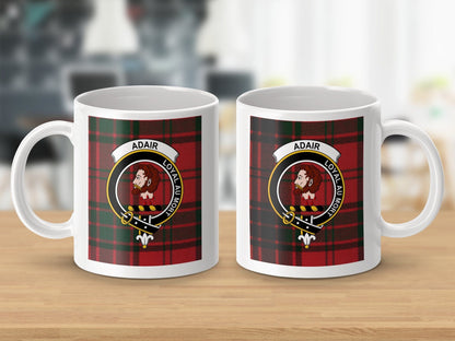 Physical Item Adair Clan Scottish Tartan Crest Mug