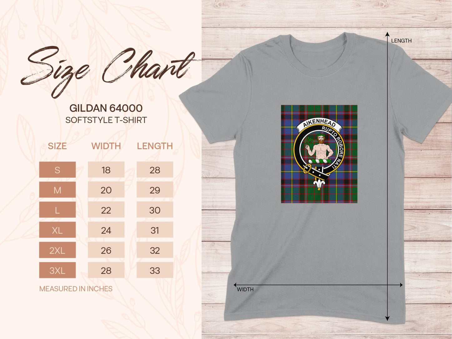 Physical Item Aikenhead Clan Scottish Tartan Crest Unisex T-Shirt