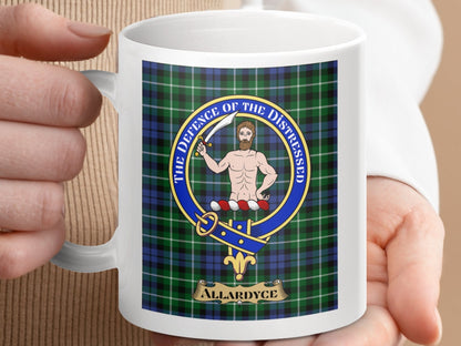 Physical Item Allardyce Clan Scottish Tartan Crest Mug