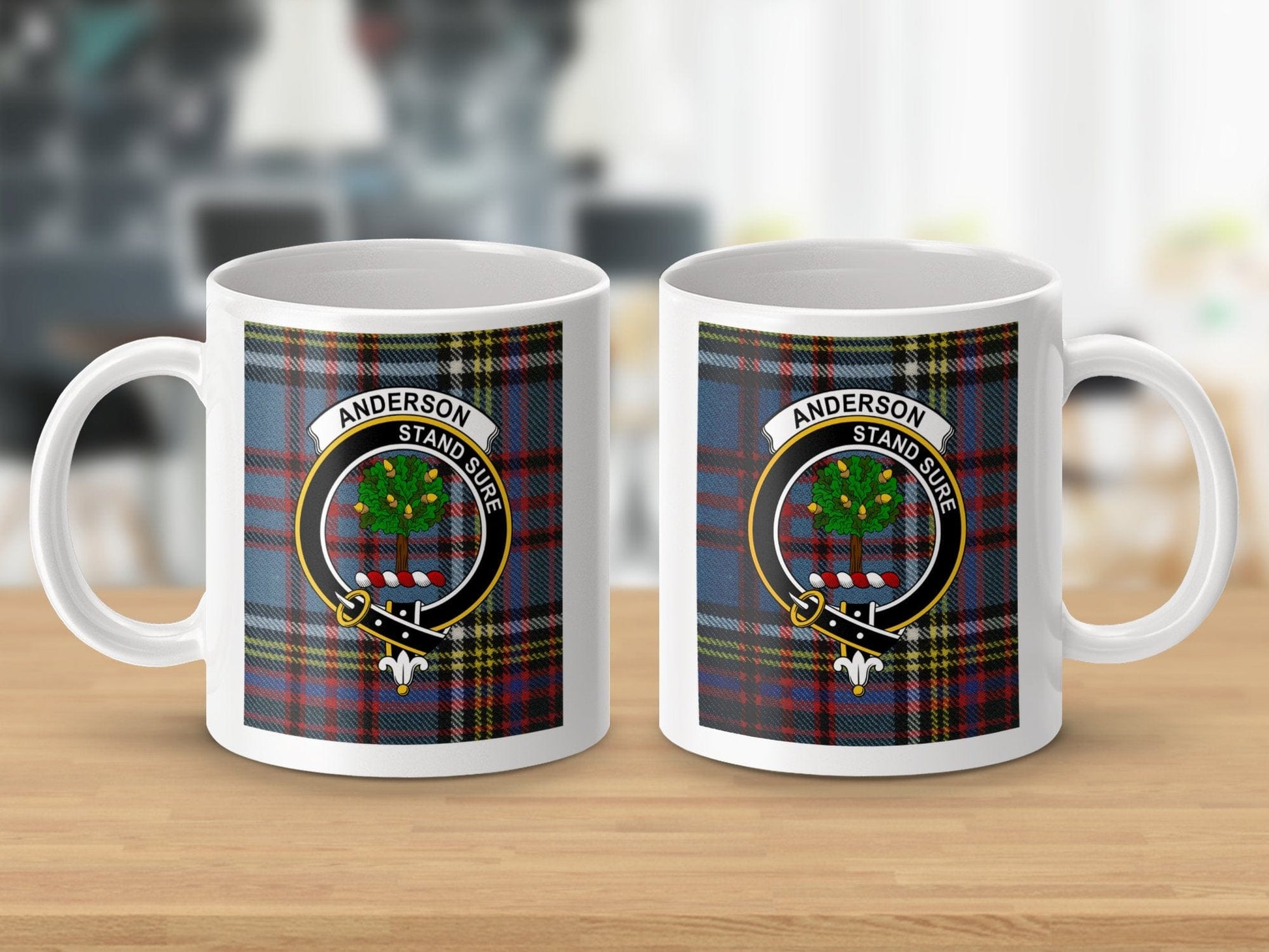 Physical Item Anderson Clan Scottish Tartan Crest mug