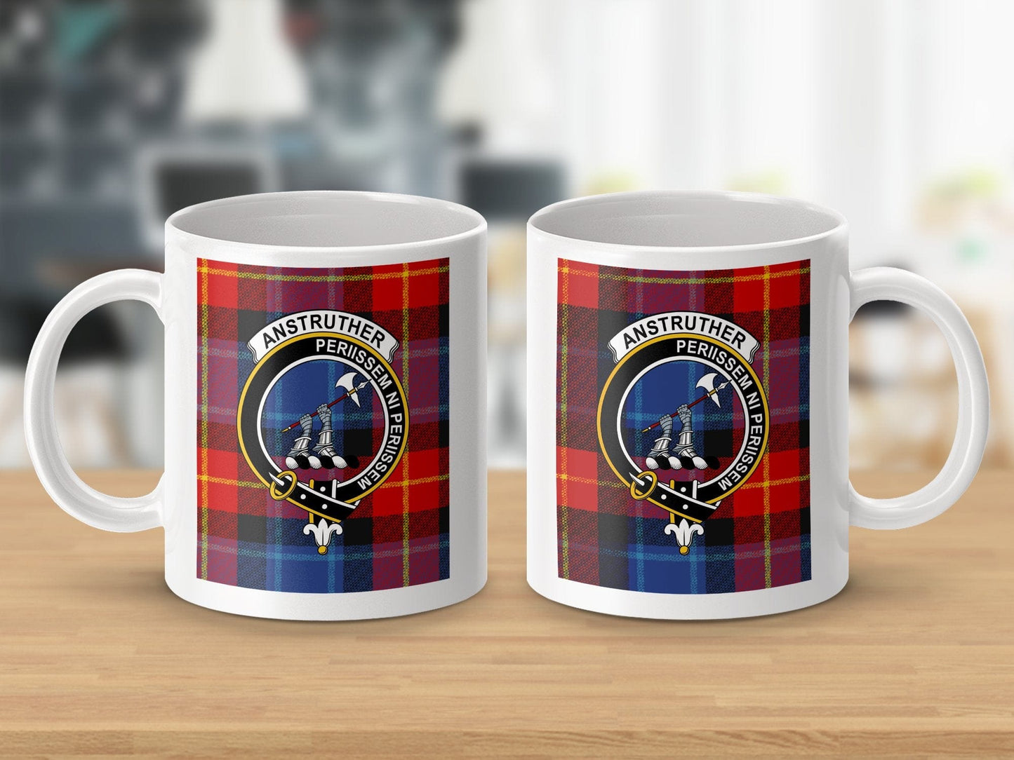 Physical Item Anstruther Clan Scottish Tartan Crest Mug