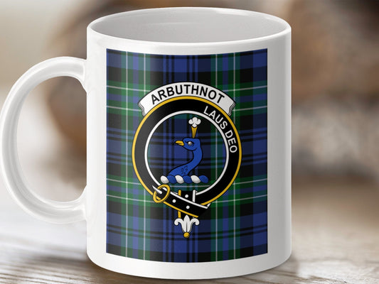 Physical Item Arbuthnot Clan Scottish Tartan Crest Mug