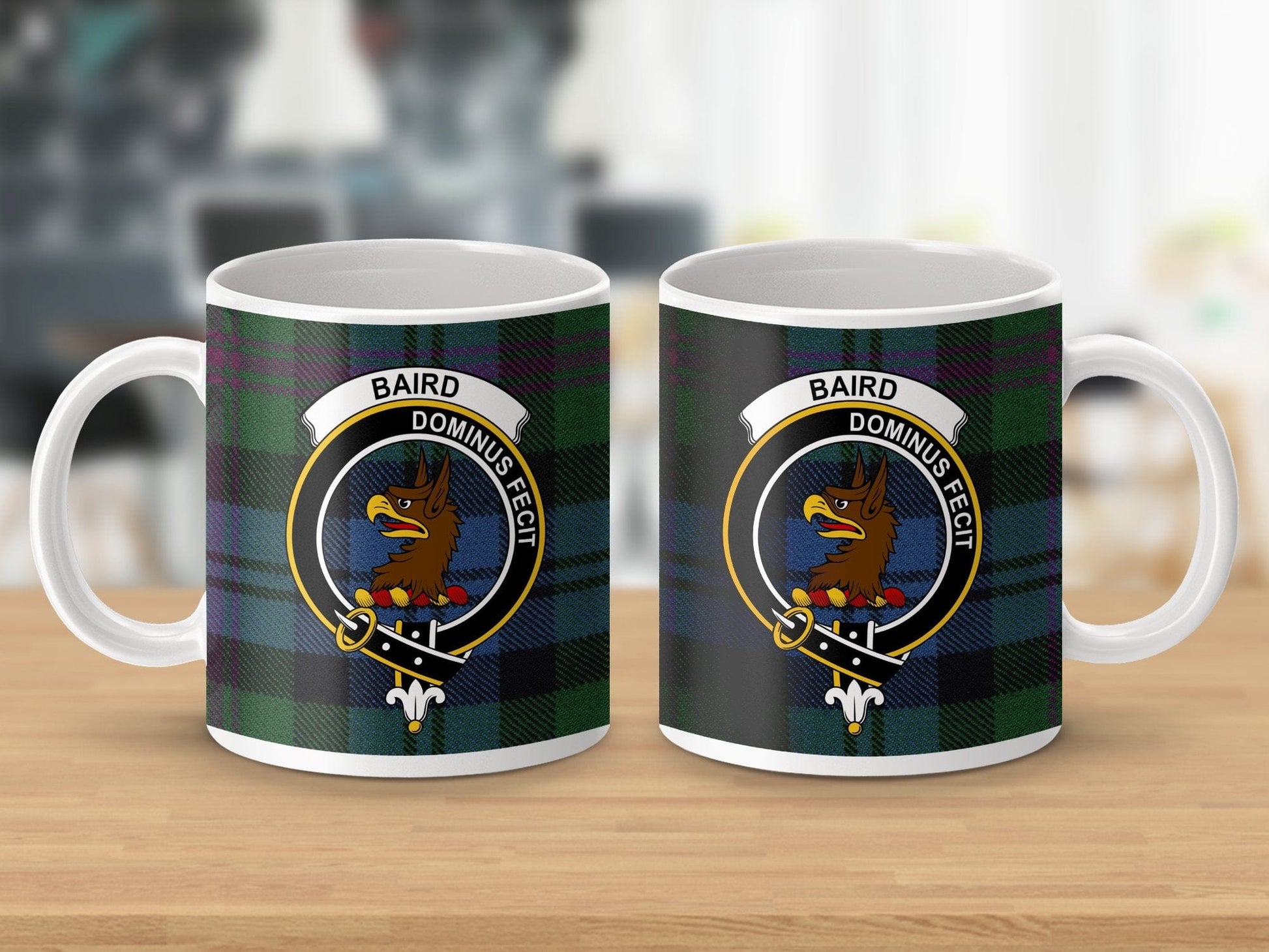 Physical Item Baird Clan Crest Tartan Scottish Mug