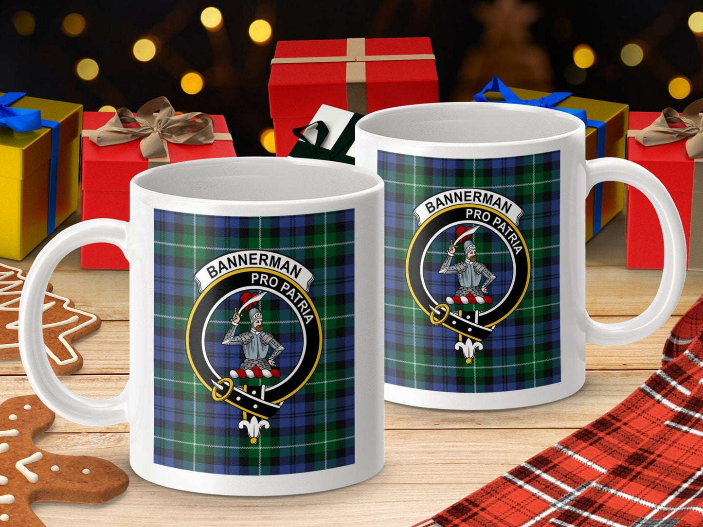 Physical Item Bannerman Clan Scottish Tartan Crest Mug