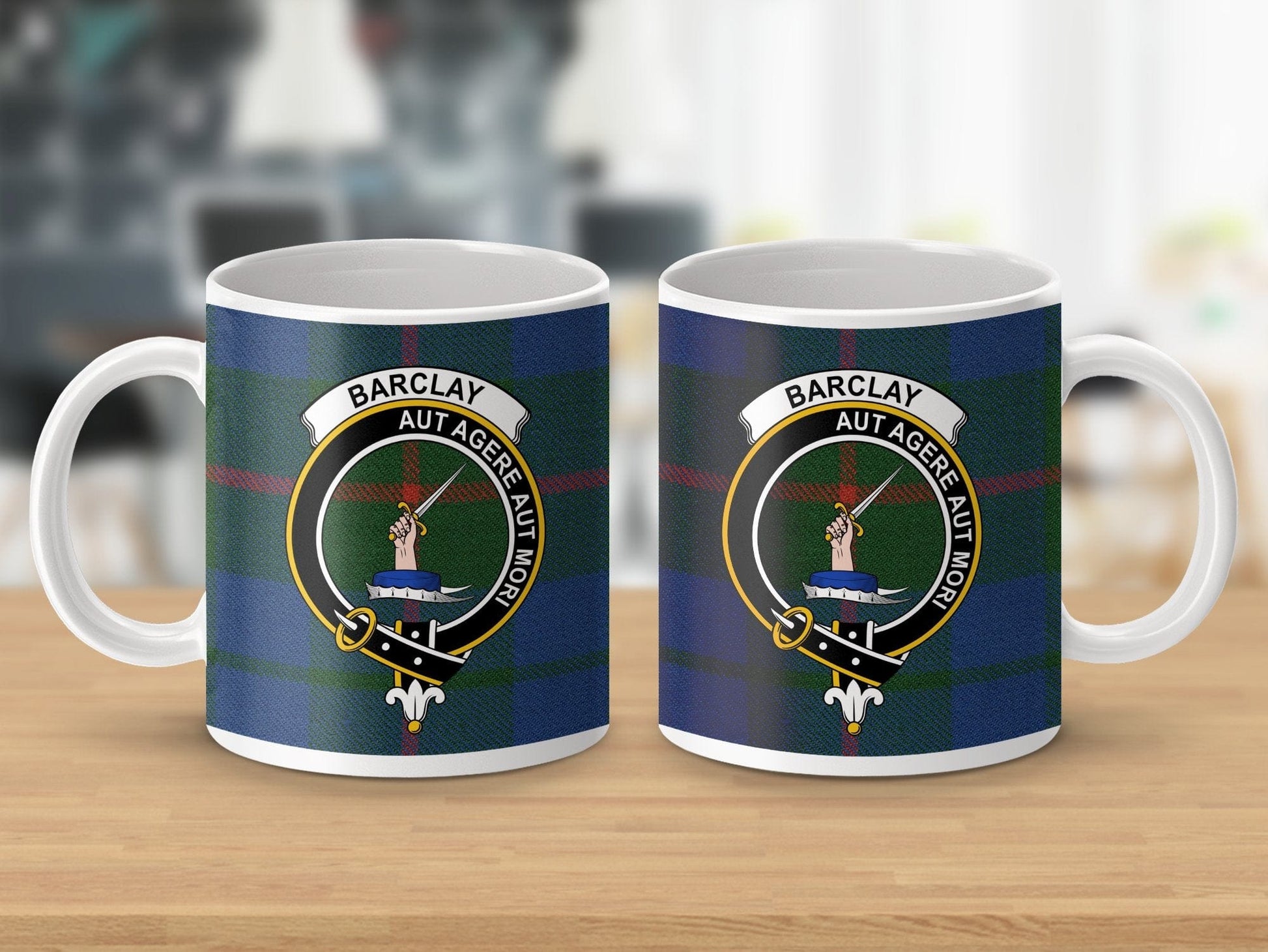 Physical Item Barclay Clan Crest Tartan Scottish Mug