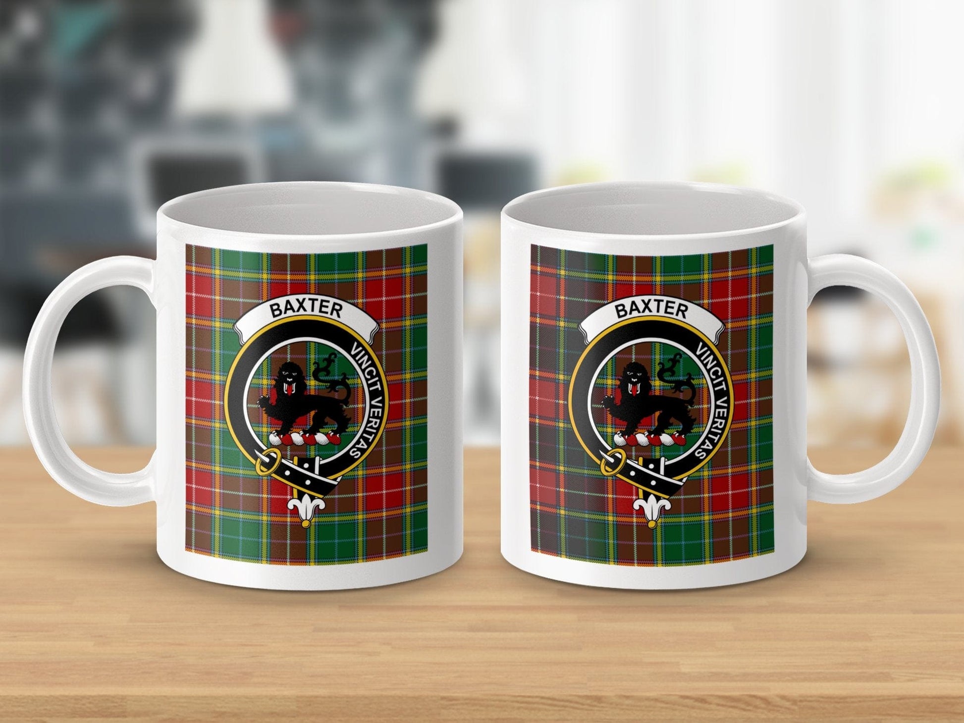 Physical Item Baxter Clan Scottish Tartan Crest Mug