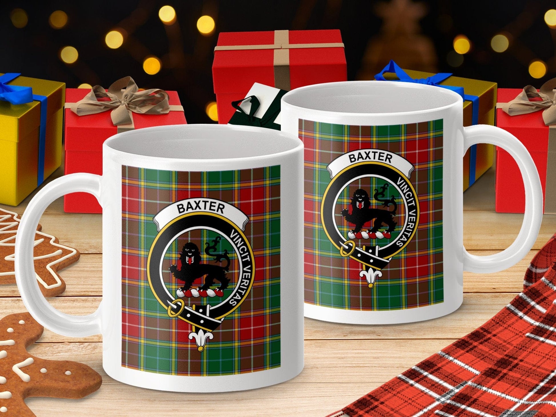 Physical Item Baxter Clan Scottish Tartan Crest Mug