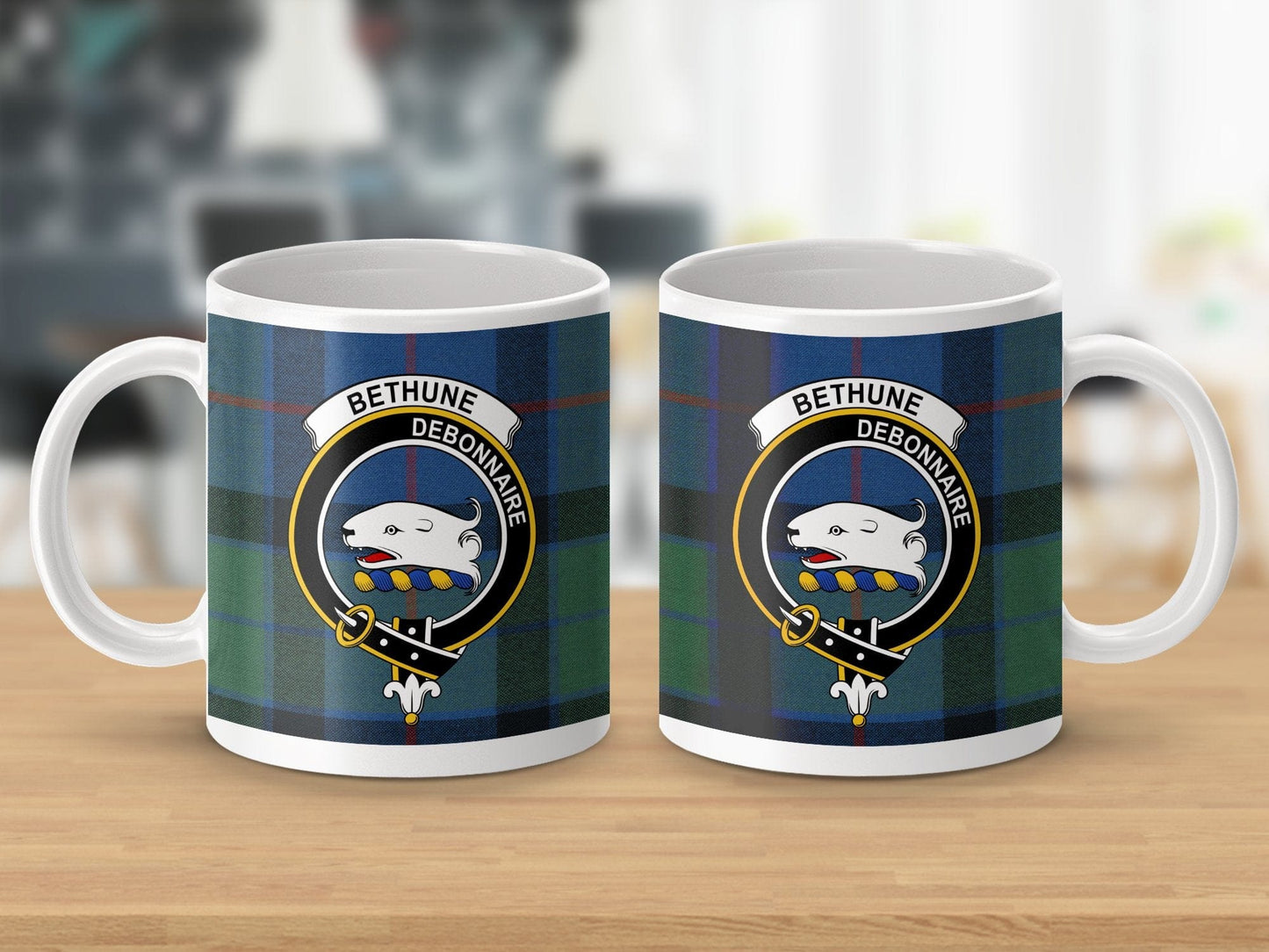 Physical Item Bethune Clan Scottish Tartan Mug