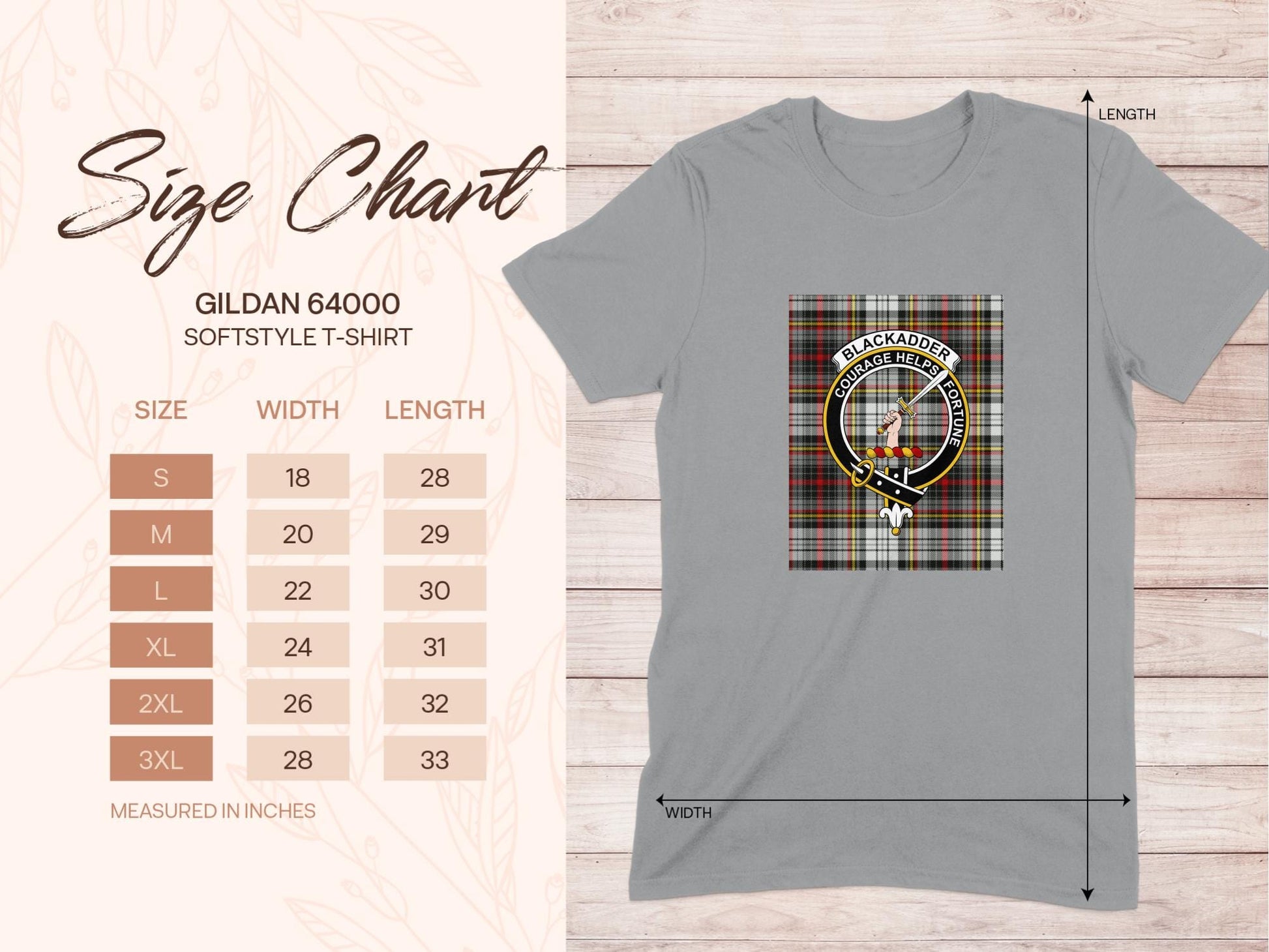 Physical Item Blackadder Clan Scottish Tartan Crest Unisex T-Shirt