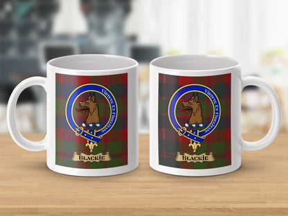 Physical Item Blackie Clan Scottish Tartan Crest Mug